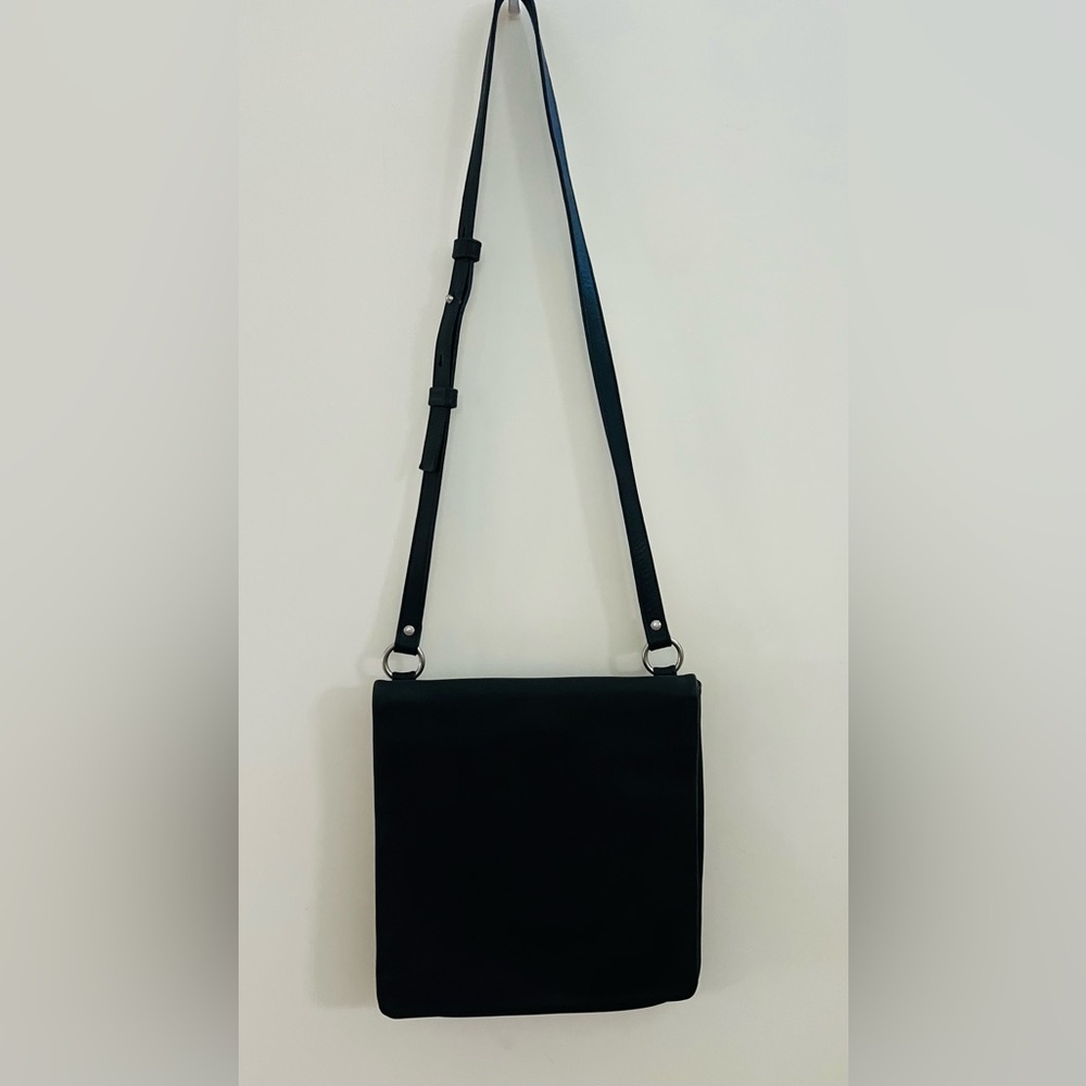 Vintage Authentic Coach Chelsea Flat Hippie Bag #9458 – Black Leather